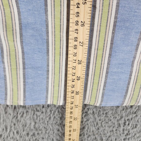 Ben Sherman Shirt Mens XXL Blue Striped Short Sleeve Button Up *NWT* - Picture 6 of 11